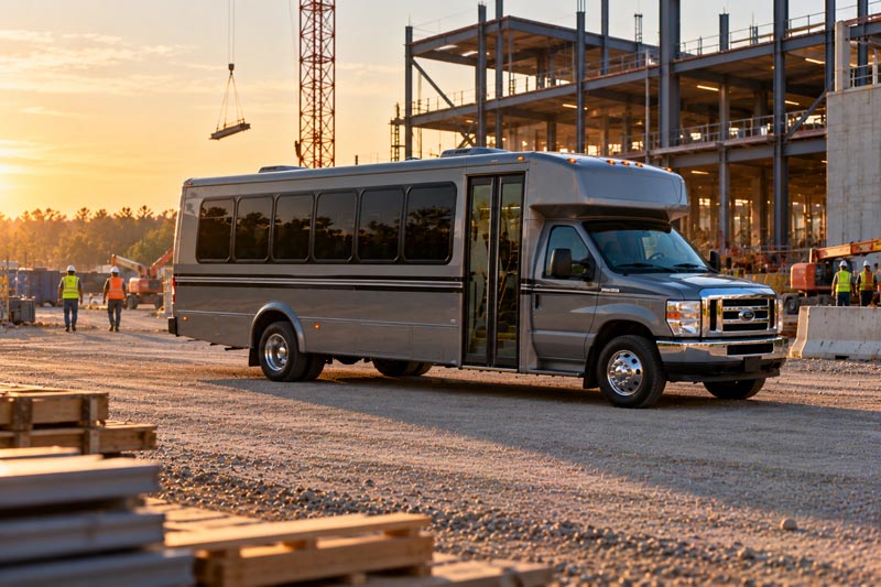 Construction Site Shuttle Bus Rentals in Manhattan Beach, CA